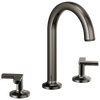 Brizo Kintsu Widespread Lavatory Faucet with Arc Spout - Less Handles 1.5 GPM - Complete Kit - Matte Black