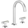 Brizo Kintsu Widespread Lavatory Faucet with Arc Spout - Less Handles 1.2 GPM - Complete Kit - Polished Chrome