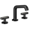 Brizo Kintsu Widespread Lavatory Faucet with Angled Spout - Less Handles - Complete Kit - Matte Black