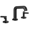 Brizo Kintsu Widespread Lavatory Faucet with Angled Spout - Less Handles - Complete Kit - Matte Black