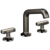 Brizo Kintsu Widespread Lavatory Faucet with Angled Spout - Less Handles - Complete Kit - Brilliance® Black Onyx