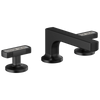 Brizo Kintsu Widespread Lavatory Faucet with Low Spout - Less Handles - Complete Kit - Matte Black