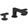 Brizo Kintsu Widespread Lavatory Faucet with Low Spout - Less Handles - Complete Kit - Matte Black