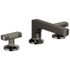Brizo Kintsu Widespread Lavatory Faucet with Low Spout - Less Handles 1.2 GPM - Complete Kit - Brilliance® Black Onyx