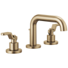 Brizo Litze Widespread Lavatory Faucet with Low Spout - Less Handles 1.5 GPM - Complete Kit - Brilliance® Luxe Gold®