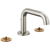 Litze Widespread Lavatory Faucet with Low Spout - Less Handles 1.5 GPM - Brilliance® Luxe Nickel®