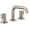 Brizo Litze Widespread Lavatory Faucet with Low Spout - Less Handles 1.5 GPM - Complete Kit - Brilliance® Luxe Nickel®