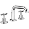 Brizo Litze Widespread Lavatory Faucet with Low Spout - Less Handles 1.5 GPM - Complete Kit - Polished Chrome