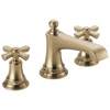 Brizo Rook Widespread Lavatory Faucet - Less Handles 1.5 GPM - Complete Kit - Matte Black / Brilliance® Luxe Nickel®