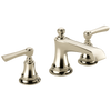 Brizo Rook Widespread Lavatory Faucet - Less Handles 1.2 GPM - Complete Kit - Brilliance® Polished Nickel