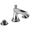 Rook Widespread Lavatory Faucet with Channel Spout - Less Handles 1.2 GPM - Polished Chrome