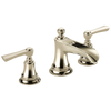 Brizo Rook Widespread Lavatory Faucet with Channel Spout - Less Handles 1.2 GPM - Complete Kit - Brilliance® Polished Nickel