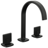 Brizo Allaria Widespread Lavatory Faucet with Arc Spout - Less Handles - Complete Kit - Matte Black