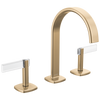 Brizo Allaria Widespread Lavatory Faucet with Arc Spout - Less Handles - Complete Kit - Brilliance® Luxe Gold®