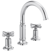 Brizo Invari Widespread Lavatory Faucet with Arc Spout - Less Handles 1.5 GPM - Complete Kit - Polished Chrome