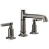 Brizo Invari Widespread Lavatory Faucet with Column Spout - Less Handles 1.2 GPM - Complete Kit - Brilliance® Luxe Steel®