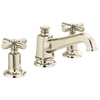 Brizo Invari Widespread Lavatory Faucet with Angled Spout - Less Handles 1.5 GPM - Complete Kit - Brilliance® Polished Nickel