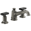 Brizo Invari Widespread Lavatory Faucet with Angled Spout - Less Handles 1.2 GPM - Complete Kit - Brilliance® Luxe Steel®
