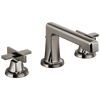 Brizo Levoir Widespread Lavatory Faucet With Low Spout - Less Handles - Complete Kit - Brilliance® Black Onyx