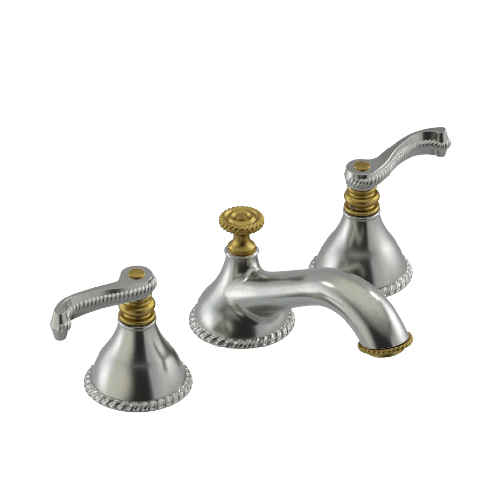 Rubinet Widespread Lav. Set. (less drain) Satin Nickel