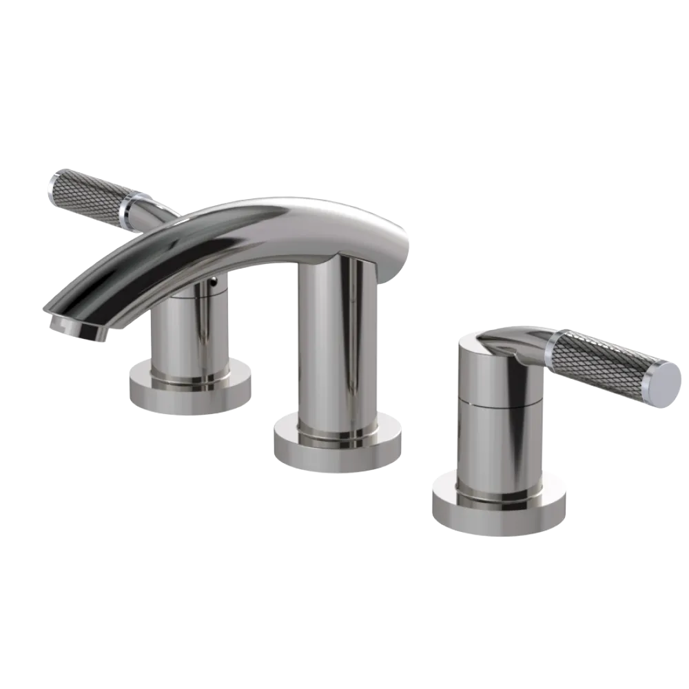 Rubinet Widespread Lav. Set. (less drain) Polished Nickel