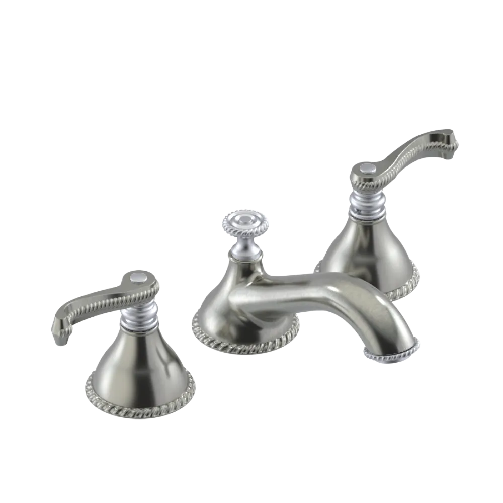 Rubinet Widespread Lav. Set. (less drain) Satin Nickel