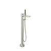Baril Floor-mounted tub filler with hand shower