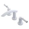 Rubinet Widespread Lav. Set. (less drain) Matt White