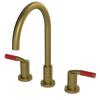 Rubinet Widespread Kitchen Set Antique Brass Matt