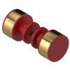 Rubinet Shower Door Knob (set) Maroon