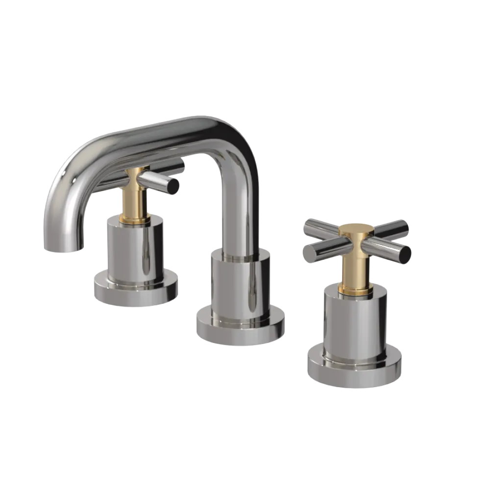 Rubinet Widespread Lav. Set. (less drain) Polished Nickel