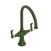 Rubinet Two Handle Single Hole Kitchen Set Green Envy