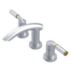 Rubinet Widespread Lav. Set. (less drain) Satin Chrome