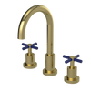 Rubinet Widespread Kitchen Set with LaSalle Spout Natural Brass