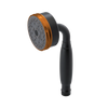 Rubinet 3 Function Hand Held Shower Only Matt Black