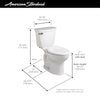 American Standard Cadet® PRO Two-Piece 1.28 gpf/4.8 Lpf Compact Chair Height Elongated Toilet Less Seat