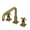 Rubinet Widespread Kitchen Set with Genesis Spout Antique Brass Matt