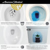 American Standard Champion PRO Two-Piece 1.6 gpf/6.0 Lpf Chair Height Elongated Toilet less Seat
