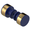 Rubinet Shower Door Knob (set) Midnight Blue