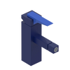 Rubinet Single Control Bidet Fitting (less drain) Midnight Blue