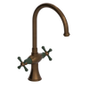 Rubinet Two Handle Single Hole Kitchen Set Tuscan Brass