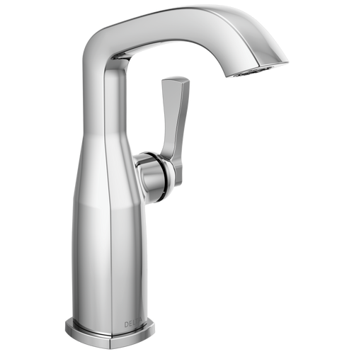 Delta Stryke - Single Handle Mid-Height Bathroom Faucet In Lumicoat® Chrome