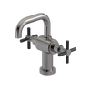 Rubinet Single Hole Dual Handle Lav. Set. (less drain) Polished Nickel