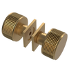 Rubinet Shower Door Knob (set) Satin Gold