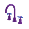 Rubinet Widespread Lav. Set. (less drain) Purple Haze