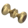 Rubinet Shower Door Knob (set) Satin Brass