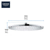 Grohe Rainshower™ 310 Mono Shower Head, 12" - 1 Spray, 6.6 L/min (1.75 gpm)