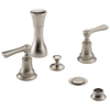 Brizo Rook Bidet Faucet - Less Handles - Complete Kit - Brilliance® Luxe Nickel®