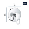 Bauloop Pressure Balance Valve Trim With Cartridge - Golzar Home