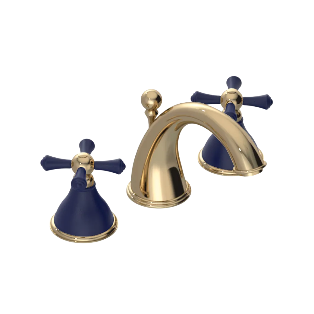 Rubinet Widespread Lav. Set. (less drain) Gold